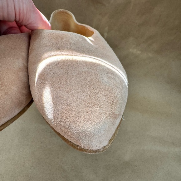 Frank and Oak Blush Pinky Peach Suede Minimalist Flats. Size US7/EU37.5 - Picture 5 of 8